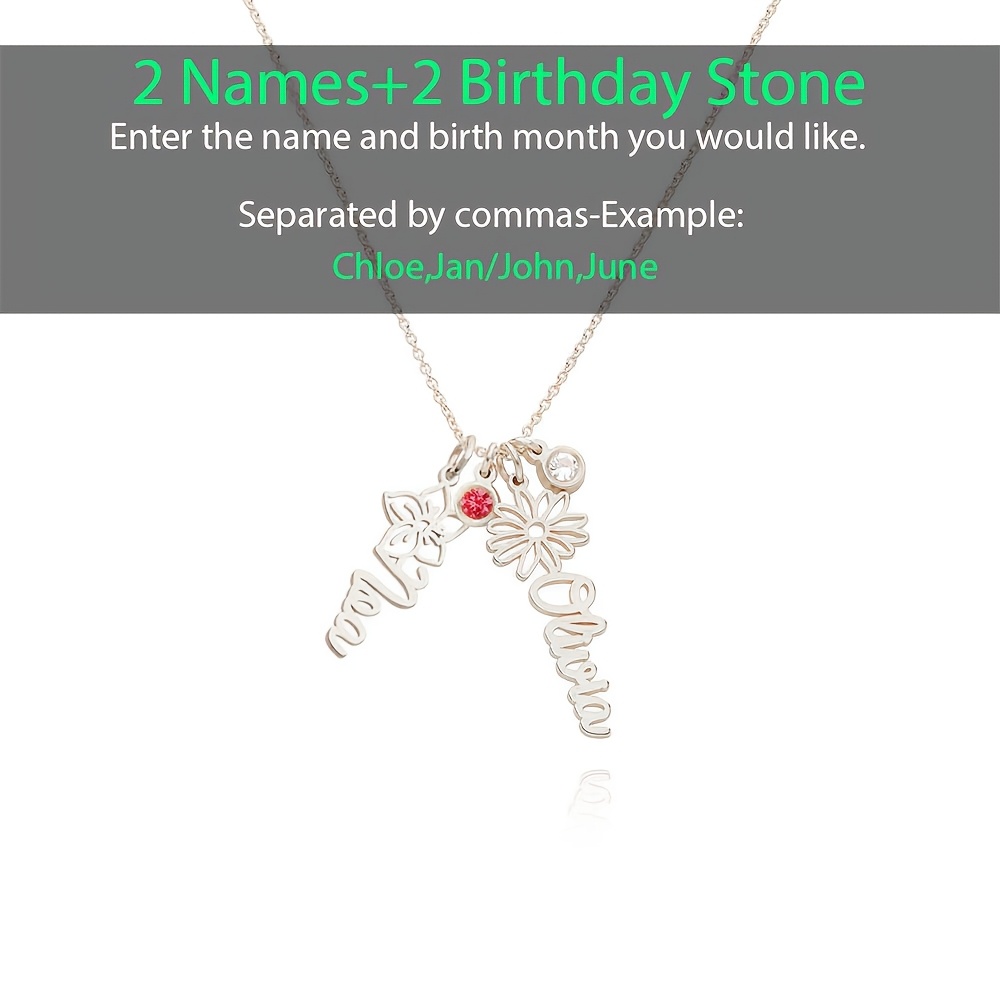 18K Gold-Plated Customizable Name Pendant Necklace, Exquisite Gift
